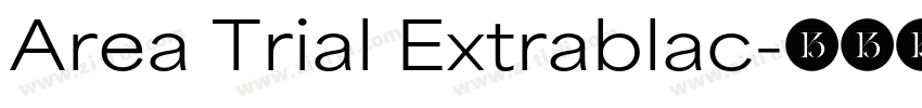 Area Trial Extrablac字体转换